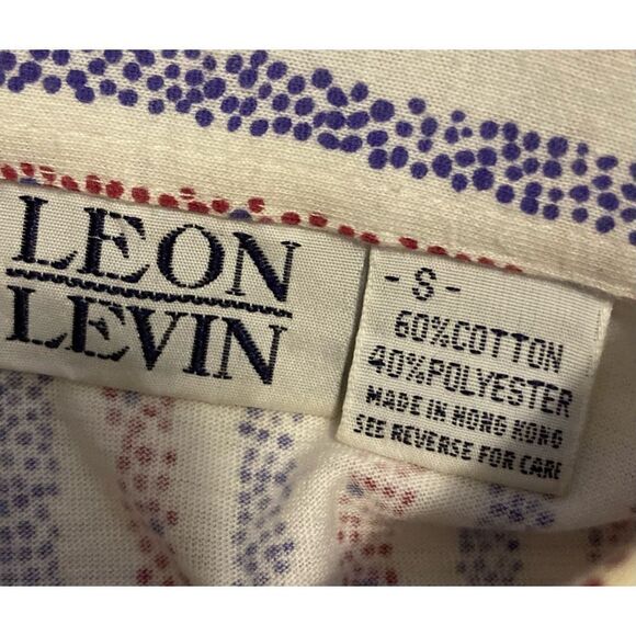 Vintage Leon Levin striped Blouse Small - Picture 7 of 7